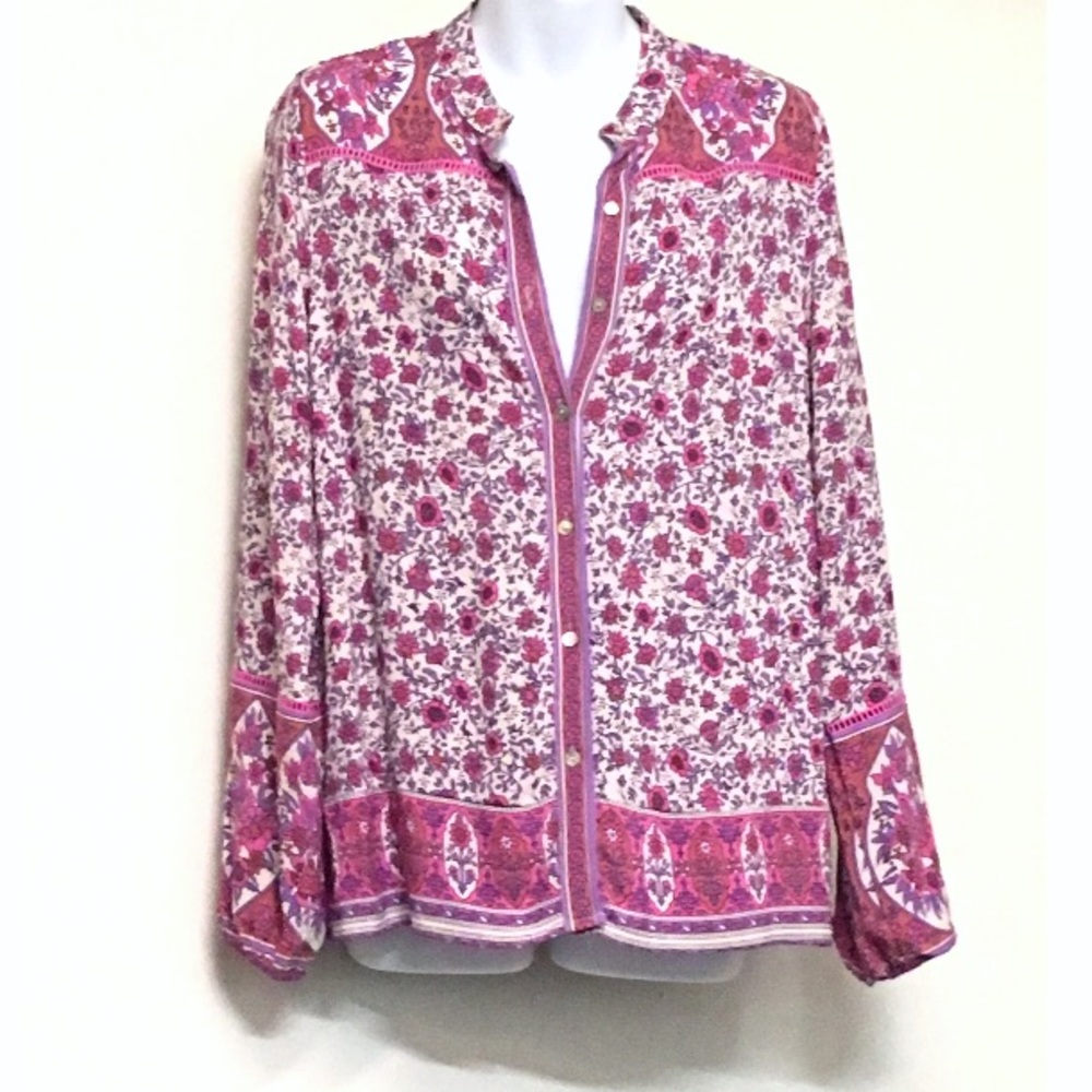 Lilac Bohemian Jasmine BLOUSE Top Floral NEW - Picture 4 of 4
